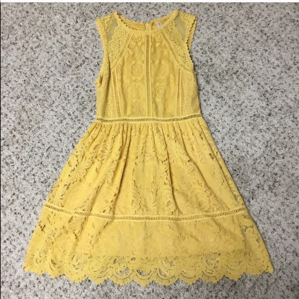 Yellow Lace Dress
